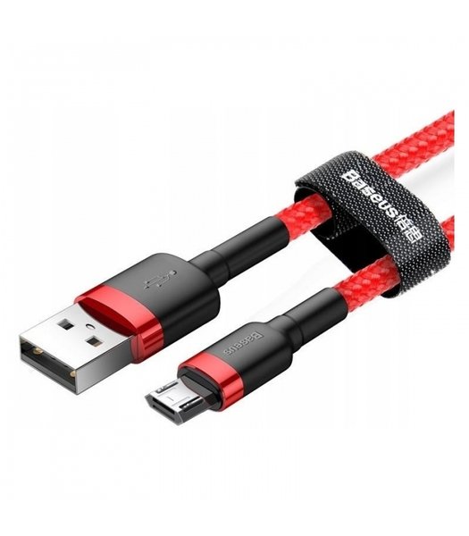 

Кабель Baseus Cafule USB to micro 2.4A, 1м, red+red