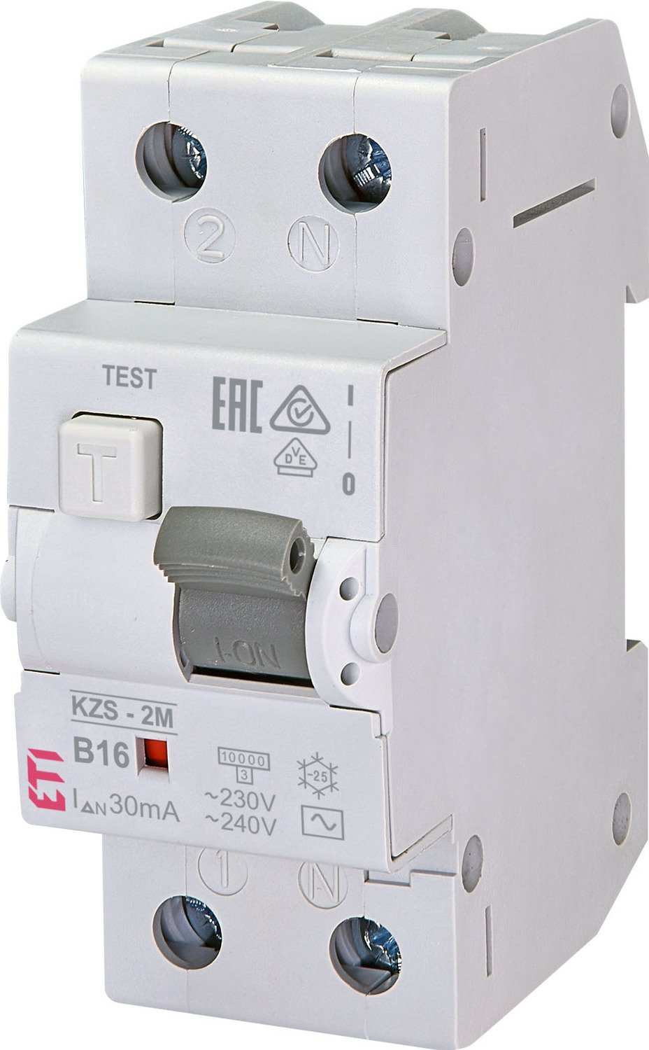  автомат ETI KZS-2M B 16/0,03 тип AC (10kA) –  в .