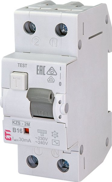 

Дифференциальный автомат ETI KZS-2M B 16/0,03 тип AC (10kA)
