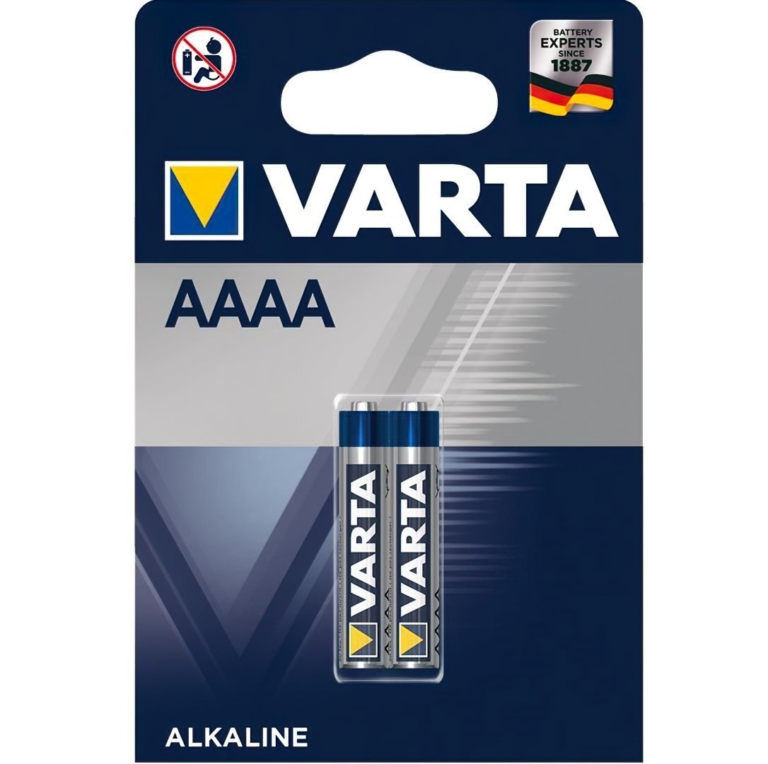 Батарейка Varta AAAA LR61 Alcaline * 2 (04061101402) (1166075)