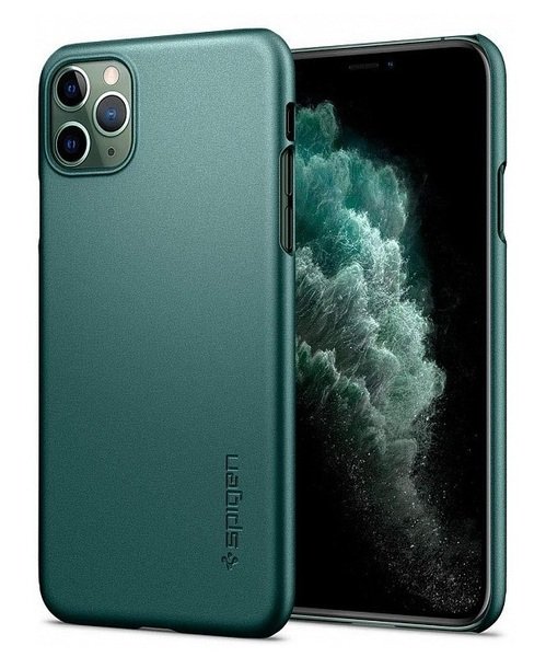 

Чехол Spigen для iPhone 11 Pro Max Thin Fit Midnight Green