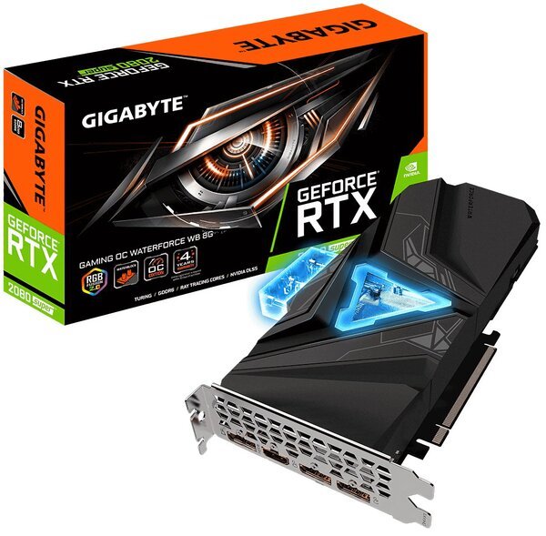 Акция на Видеокарта Gigabyte GeForce RTX 2080 SUPER GAMING OC WATERFORCE WB 8G (GV-N208SGAMINGOC_WB-8GD) от MOYO