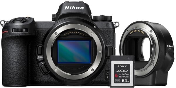 

Фотоаппарат NIKON Z7 Body + FTZ Mount Adapter + 64Gb XQD (VOA010K007)