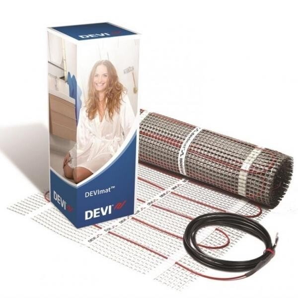 

Теплый пол DEVI Mat 150T двухжильный нагревательный мат 1,5 кв.м (140F0446)