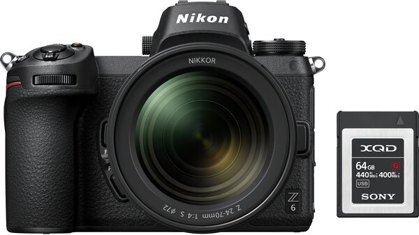 

Фотоаппарат NIKON Z6 + 24-70 F4.0 + 64GB XQD (VOA020K007)