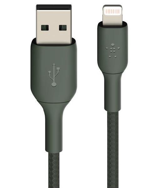 

Кабель Belkin Lightning - USB-A, 1m, PVC, midnight green