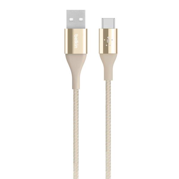 

Кабель Belkin DuraTek Mixit USB-A - USB-C, 1.2m, gold