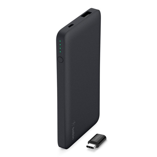 

Портативный аккумулятор Belkin 5000mAh, Pocket Power 5V 2.4A, USB-C adapter, black