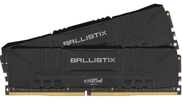 

Память для ПК Micron Crucial DDR4 3000 16GB KIT (8GBx2) Ballistix Black (BL2K8G30C15U4B)