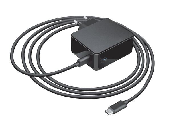 Акція на Сетевое зарядное устройство Trust Summa 45W Universal USB-C Charger Black від MOYO
