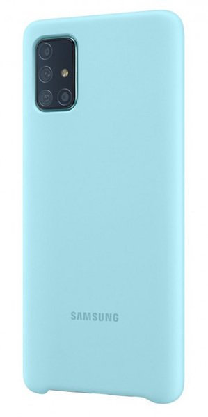 

Чехол Samsung для Galaxy A71 (A715F) Silicone Cover Blue