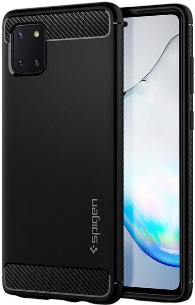 

Чехол Spigen для Galaxy Note 10 Lite Rugged Armor Matte Black