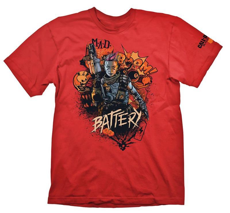 

Футболка COD "Black Ops 4 T-Shirt Battery Red", размер S (GE6301S)