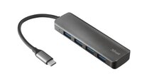 USB-хаб TRUST Halyx USB-C to 4-Port USB-A 3.2 Aluminium (23328_TRUST)