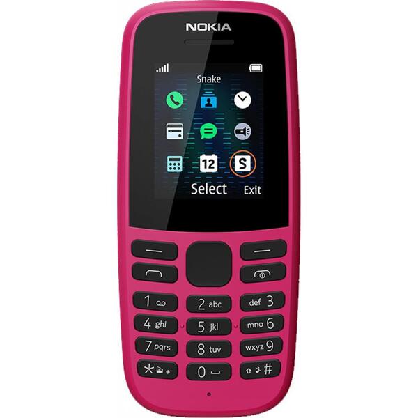 

Мобильный телефон Nokia 105 2019 Single Sim Pink