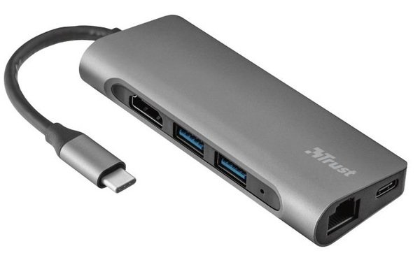 

USB-хаб Trust Dalyx Aluminium 7-in-1 USB-C Multi-port ALUMINIUM