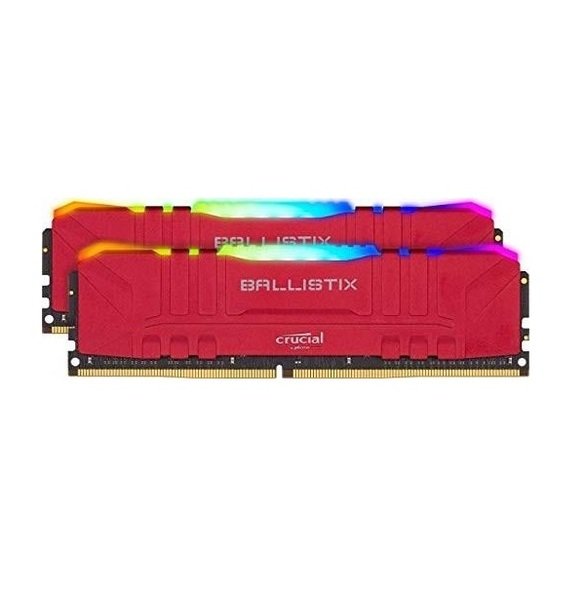 Акція на Память для ПК Micron Crucial DDR4 3000 16GB KIT (8GBx2) Ballistix RGB Red від MOYO