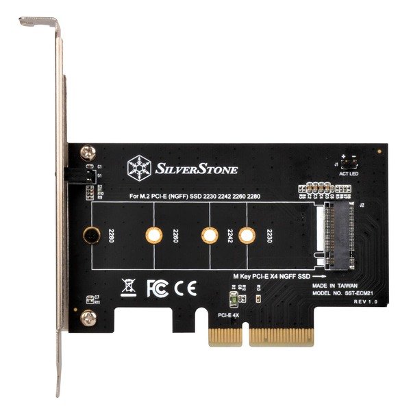

Плата-адаптер SilverStone PCIe x4 для SSD m.2 NVMe