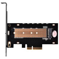 Плата-адаптер SilverStone PCIe x4 для SSD m.2 SATA + NVMe Heatsink
