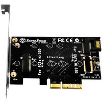 Плата-адаптер SilverStone PCIe x4 для SSD m.2 SATA та NVMe