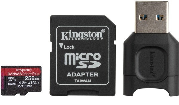 

Карта памяти Kingston microSDXC 256GB React Plus SDCR2 + MLPM Reader
