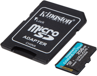Карта памяти Kingston microSDXC 256GB Canvas Go Plus 170R A2 U3 V30 + Адаптер