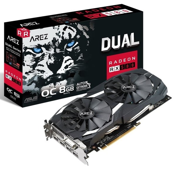 

Видеокарта ASUS Radeon RX 580 8GB DDR5 DUAL OC AREZ (AREZ-DUAL-RX580-O8G)