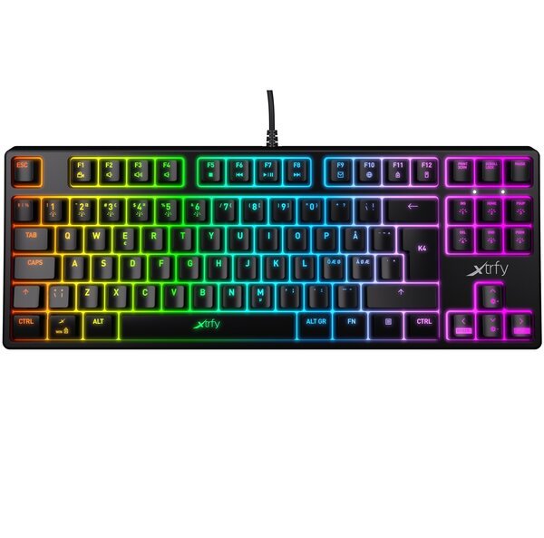 

Игровая клавиатура Xtrfy K4 TKL RGB Kailh Red RU (XG-K4-RGB-TKL-R-RUS)