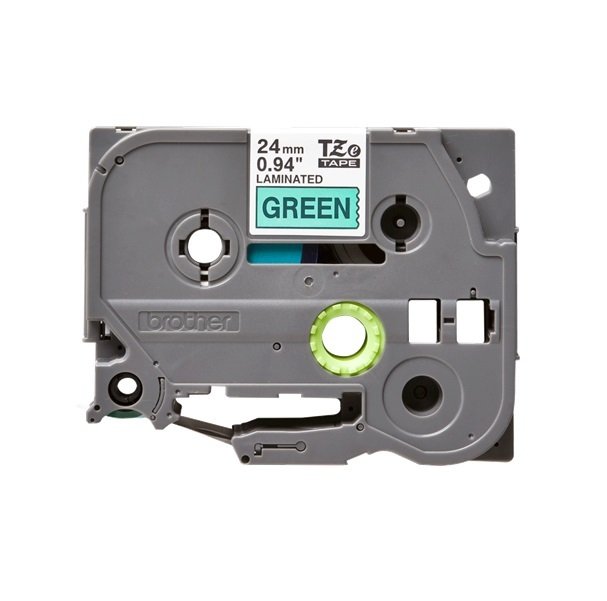 

Лента Brother 24mm Laminated green, Print black