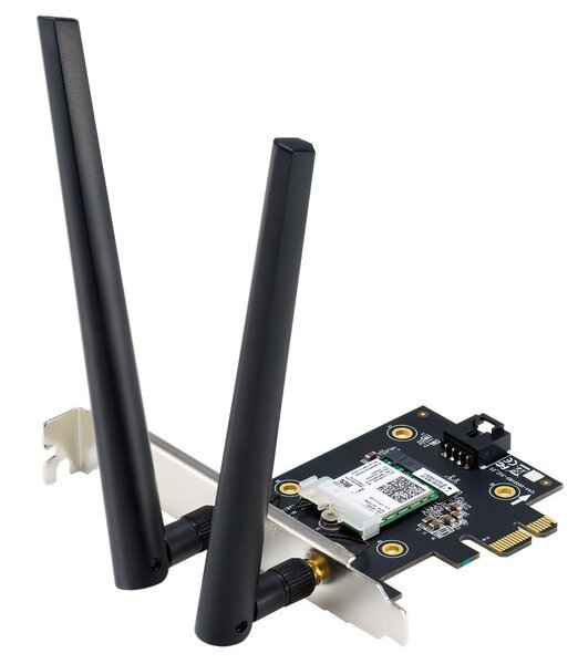 

WiFi-адаптер Asus PCE-AX3000 WiFi6, WPA3, Bluetooth 5.0, MU-MIMO, OFDMA