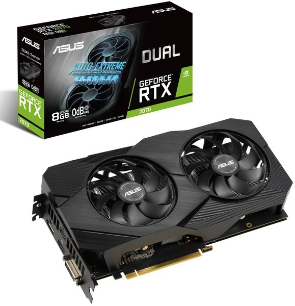 

Видеокарта ASUS GeForce RTX2070 8GB GDDR6 DUAL EVO V2 (DUAL-RTX2070-8G-EVO-V2)