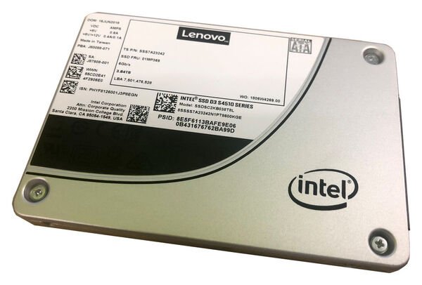 

SSD накопитель Lenovo ThinkSystem 2.5" 480Gb SATA (4XB7A10248)