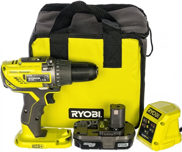 

Аккумуляторная дрель-шуруповерт Ryobi ONE+ R18DD3-113S