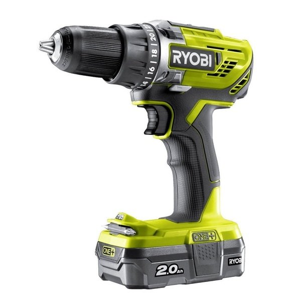 

Аккумуляторная дрель-шуруповерт Ryobi ONE+ R18DD3-120S