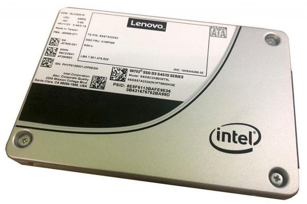 

SSD накопитель Lenovo SSD 960GB SATA 3.5" S4510 (4XB7A13627)