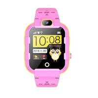 Детские телефон-часы с GPS трекером GOGPS ME K22 Розовые