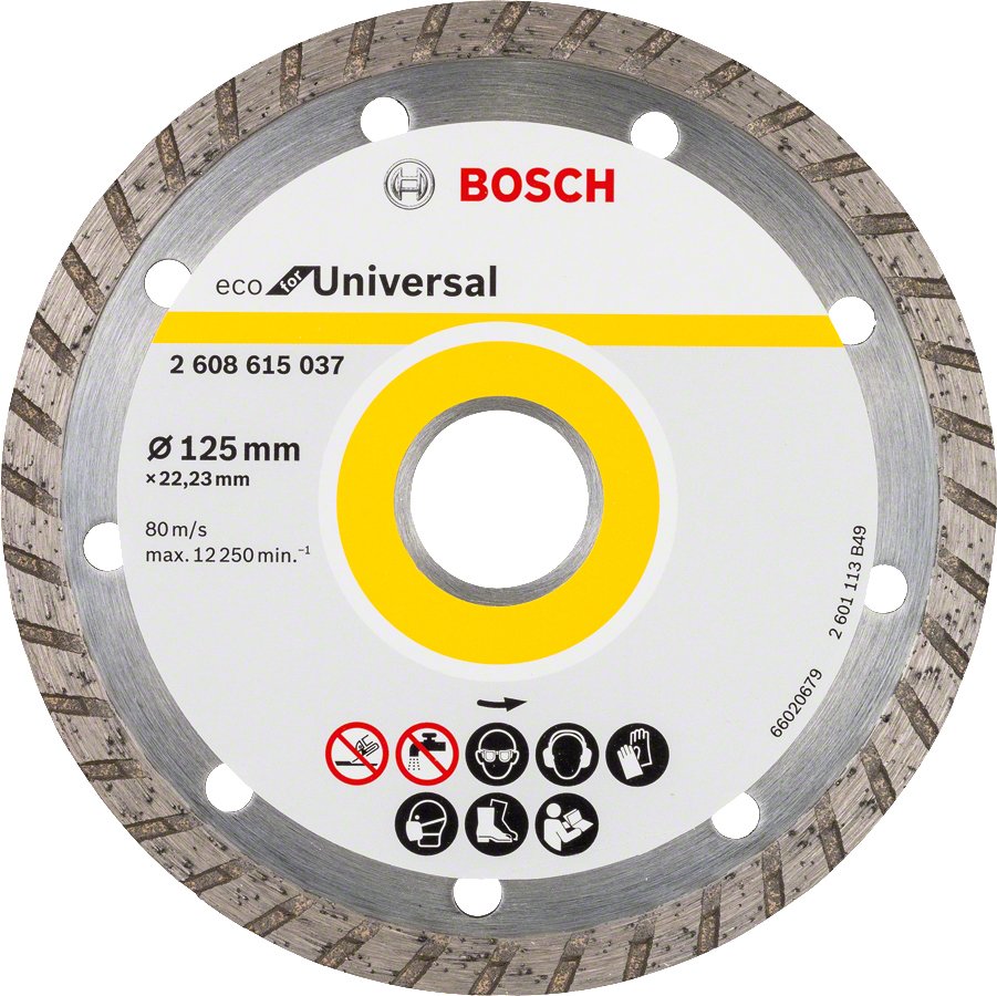 Алмазный отрезной диск Bosch ECO универсальный Turbo 125-22.23 фото 