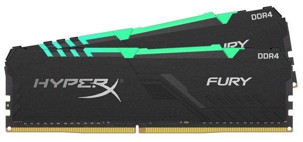 

Память для ПК HyperX DDR4 3733 16GB KIT Fury RGB (HX437C19FB3AK2/16)