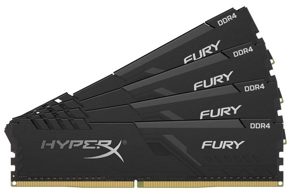 

Память для ПК HyperX DDR4-3600 64GB PC4-28800 1Rx8 (Kit of 4x16384) Fury Black (HX436C18FB4K4/64)