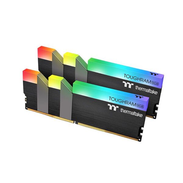 Акция на Память для ПК Thermaltake TOUGHRAM DDR4 3600 16GB KIT (8GBx2) Black RGB (R009D408GX2-3600C18B) от MOYO