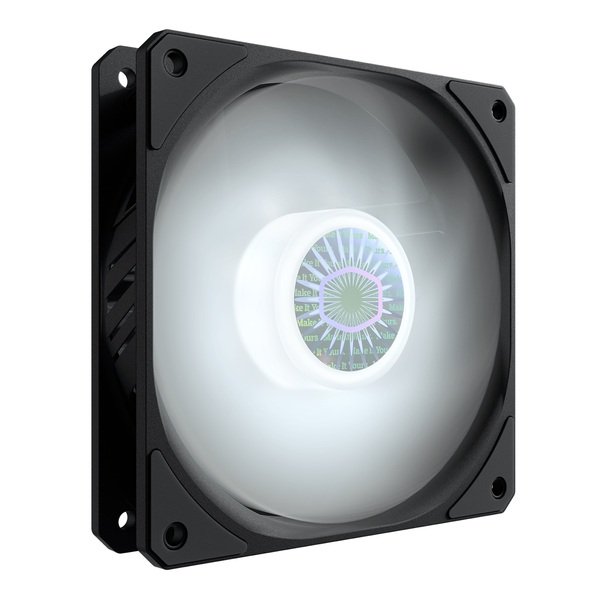 Акція на Корпусний вентилятор Cooler Master SickleFlow 120 White LED, 120мм, 650-1800об/хв, Single pack w/o HUB (MFX-B2DN-18NPW-R від MOYO