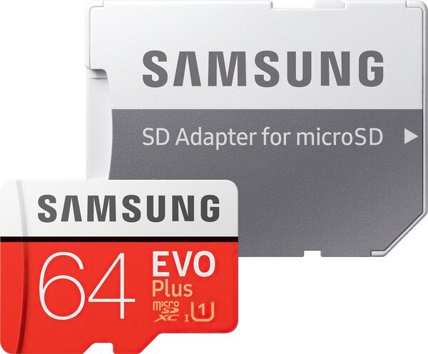 

Карта памяти SAMSUNG microSDXC 64GB Class 10 UHS-I U1 EVO PLUS V2