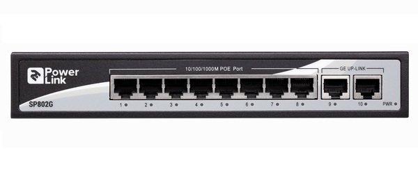 

Комутатор 2E PowerLink SP802G 10xGE (8xGE PoE, 2xGE Uplink, 150W)