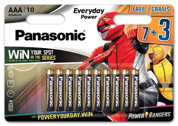 

Батарейка Panasonic EVERYDAY POWER AAA 10 шт. Power Rangers (LR03REE/10B3FPR)