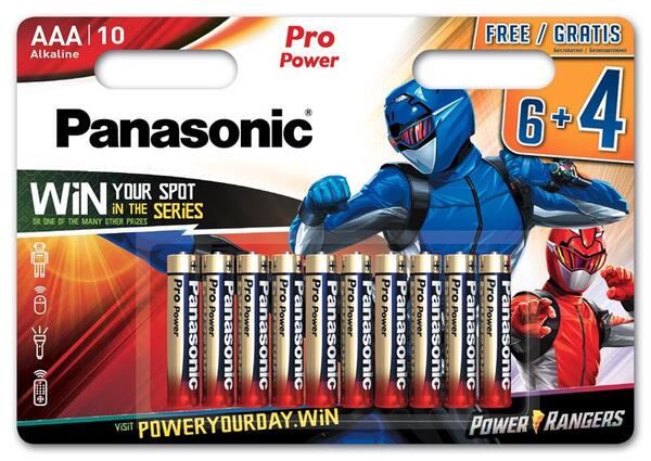 

Батарейка Panasonic Pro POWER AAA 10 шт. Power Rangers (LR03XEG/10B4FPR)