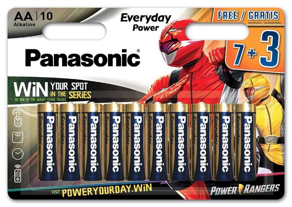 

Батарейка Panasonic EVERYDAY POWER AA 10 шт. Power Rangers (LR6REE/10B3FPR)