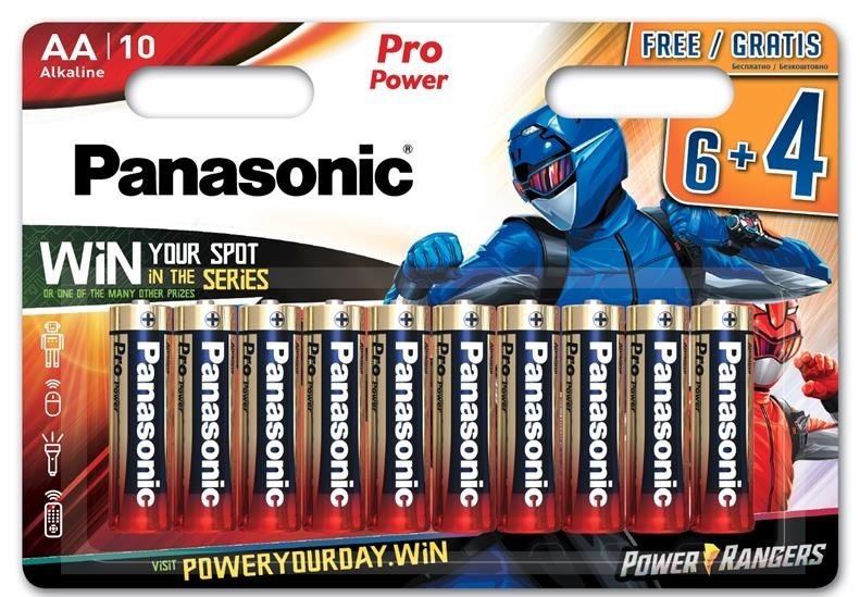 

Батарейка Panasonic Pro POWER AA 10 шт. Power Rangers (LR6XEG/10B4FPR)