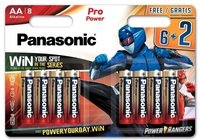 Батарейка Panasonic Pro POWER AA 8 шт. Power Rangers (LR6XEG/8B2FPR)