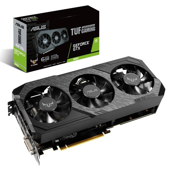 

Видеокарта ASUS GeForce GTX1660 6GB GDDR6 GAMING TUF3 (TUF3-GTX1660-6G-GAM)