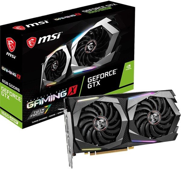 

Видеокарта MSI GeForce GTX1660 SUPER 6GB GDDR6 GAMING X (GTX1660_SUPER_GAMING_X)